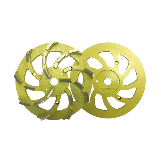 KAROS DIAFLEX csiszolótárcsa – 250mm-es átmérőjű, 200-as finomságú (sárga színkód), fém kötésű
